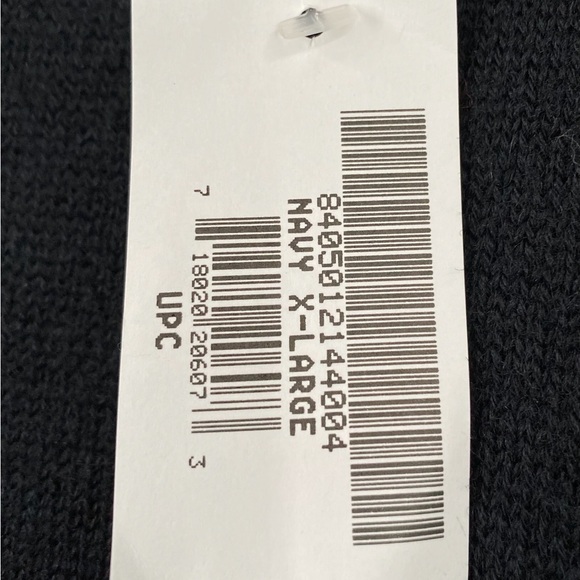 Vintage Y2K Mitts Nitts 100% Wool Navy Mock Neck Sweater Men’s XL - New Other - Picture 3 of 6